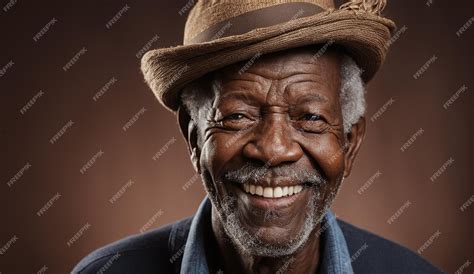Premium Photo | Portrait of a senior old black african american man ...