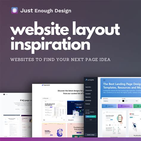 Find inspiration from these examples for your next web page layout | Just Enough Design