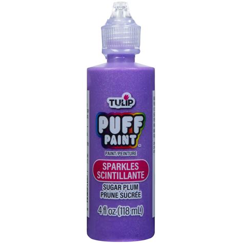 Tulip Puff Paint Sparkles Sugarplum 4 fl. oz. – Tulip Color Crafts