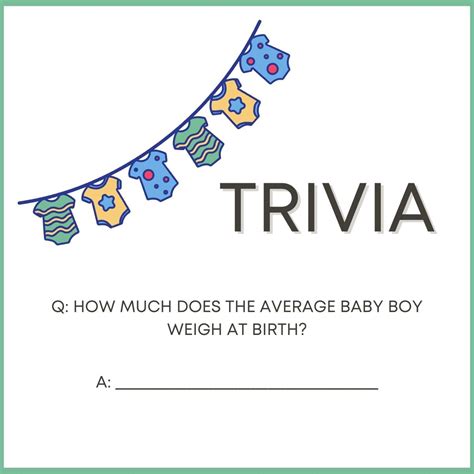 112 Fun Trivia Questions (and Answers) for Baby Shower Games ...