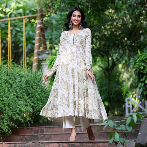 Esha Floral Georgette Kurta – Kameez.co