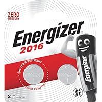Energizer 2016 3V Lithium Button Cell Battery Retail Pack - 2-Pack ...