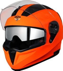 Steelbird 7Wings SA-1 Double Visor Full Face Helmet with Inner Silver ...