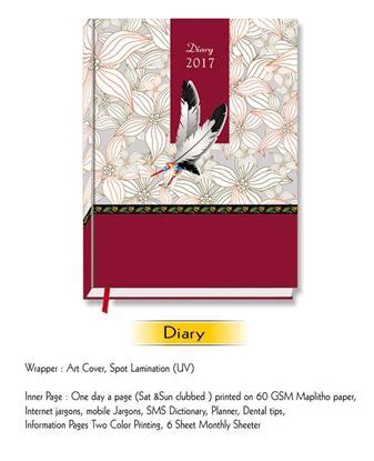 Diamond Diary D 201 - Diary / Planner 2018 | Vivid Print India - Get ...