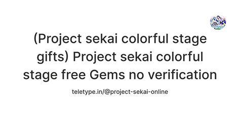 (Project sekai colorful stage gifts) Project sekai colorful stage free ...