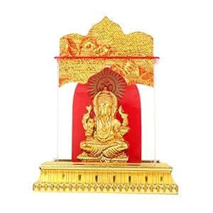 Buy Handmade Lane Golden Lord Ganesh ji Acrylic Murti Ganpati, Ganesha ...