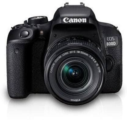Canon EOS 800D DSLR Camera Body with Single Lens: EF S18-55 IS STM (16 ...