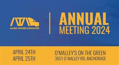ATAs Annual Meeting 2024, O'Malley's on the Green, Anchorage, 24 April ...