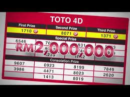 toto 4d jackpot lucky number,The Toto 4D game