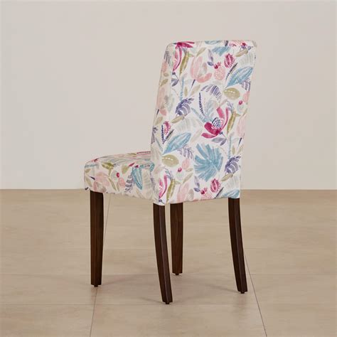 Buy Nirvana Indus Set of 2 Velvet Dining Chairs - White and Dark Brown ...