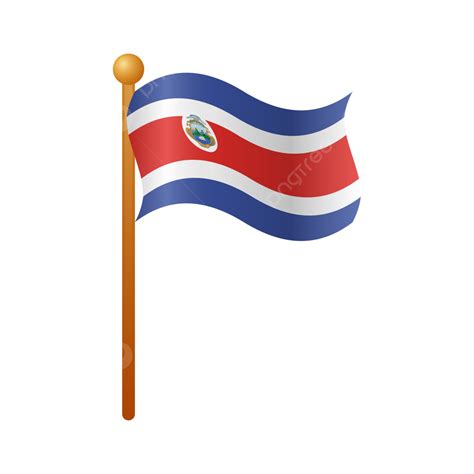 Printable Costa Rica Flag