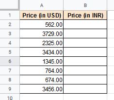 Sheets Currency Conversion 的图像结果