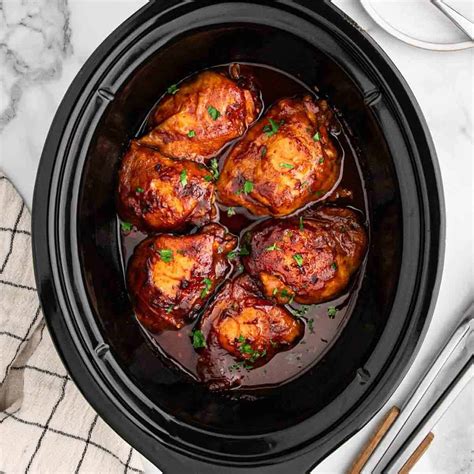 Chicken Thighs In Crock Pot Bbq at Ricky Payne blog