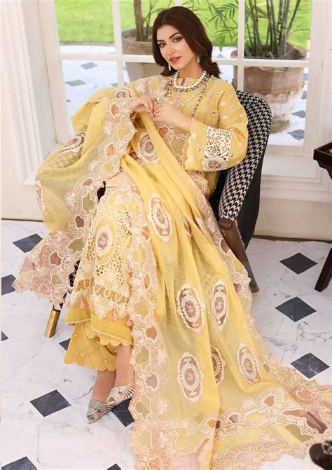 Elaf Festive Chikankari Lawn -Awwal Boutique