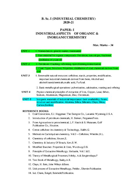 2615 763 Industrial Chemistry B.Sc. Part-I, II, III 2020-21 - B. Sc. I ...