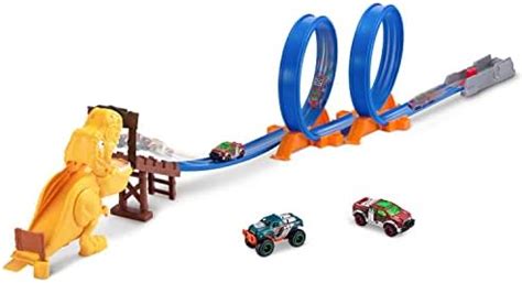 Buy Metal Machines T-Rex Attack Building Trackset with Mini Racing Car ...