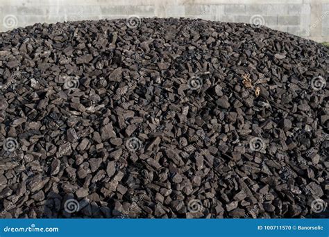 Heap of Coal Mineral. Mining Stock Photo - Image of power, storage ...