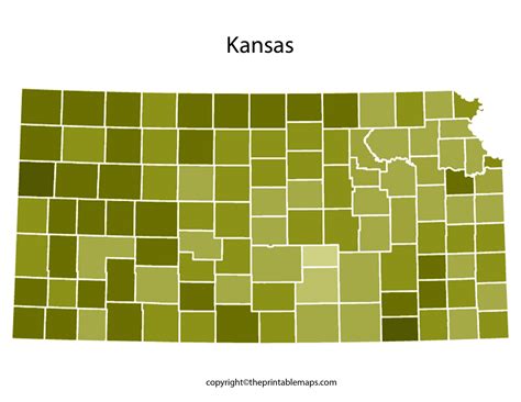 Kansas County Map | Map of Kansas Counties with Cities