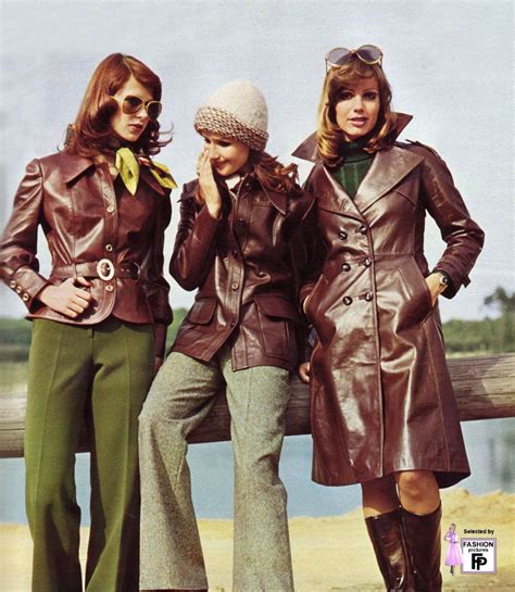 Mid to later in 70s. Leather coats, especially on younger women, was ...