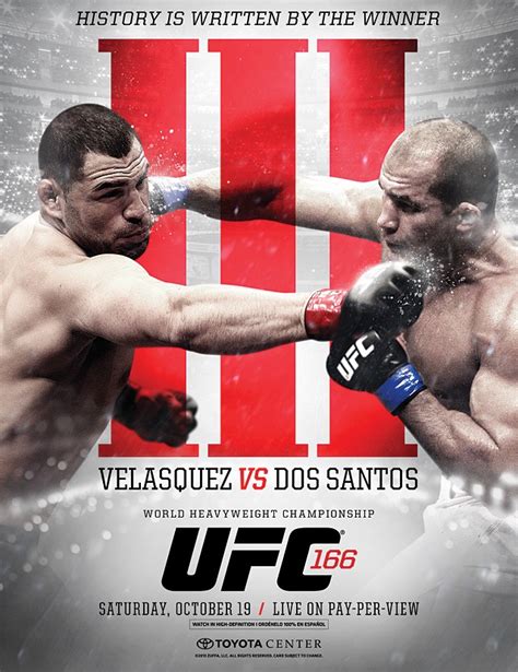 UFC 166 full poster pic for 