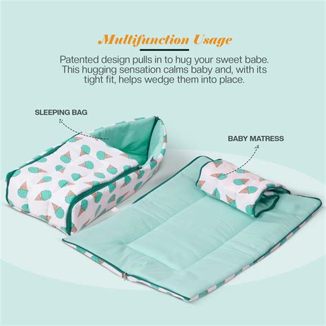 Baybee 3 in 1 Cotton Baby Bed with Carry Bed for New Born 0-6 Months ...