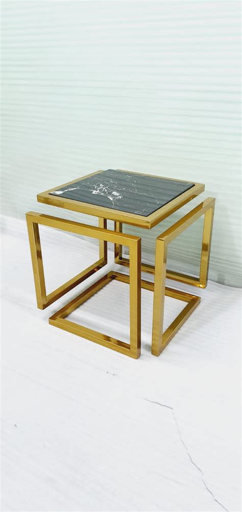 Stainless Steel Square Cube Table – PC HOME DECOR