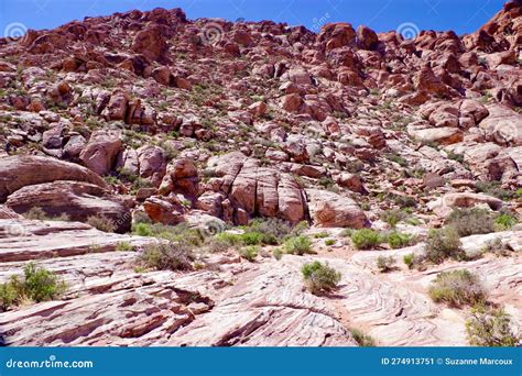 Calico Basin, Red Rock Conservation Area, Southern Nevada, USA Stock ...