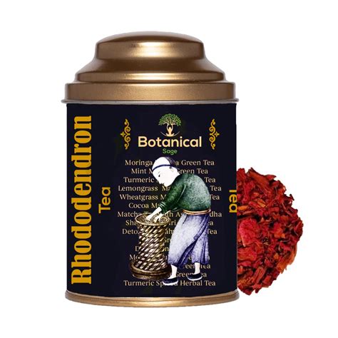 Botanical Sage- Rhododendron tea 50g | Buransh Flower Tea | Selected ...