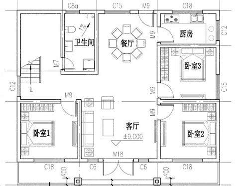 新款乡村小户型二层别墅设计图纸农村自建房子效果图,AZ239