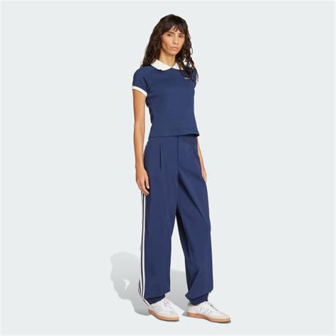 adidas 3-Stripes Woven Trousers - Blue | adidas India