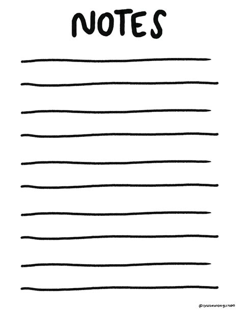 Image result for Notes List Printable