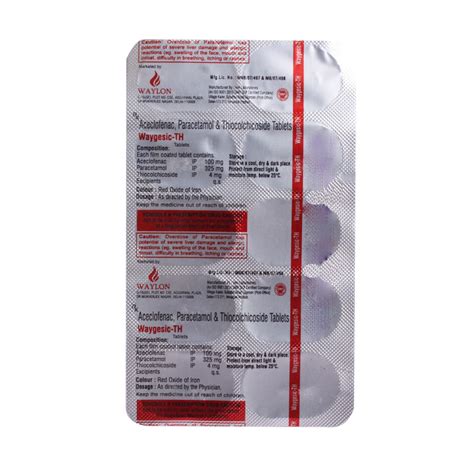Waygesic TH Tablet 10's Price, Uses, Side Effects, Composition - Apollo ...