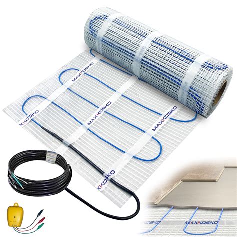 Snapklik.com : MAXKOSKO 70 Sq.ft. Electric Floor Heat Mat Kit, 120 V ...