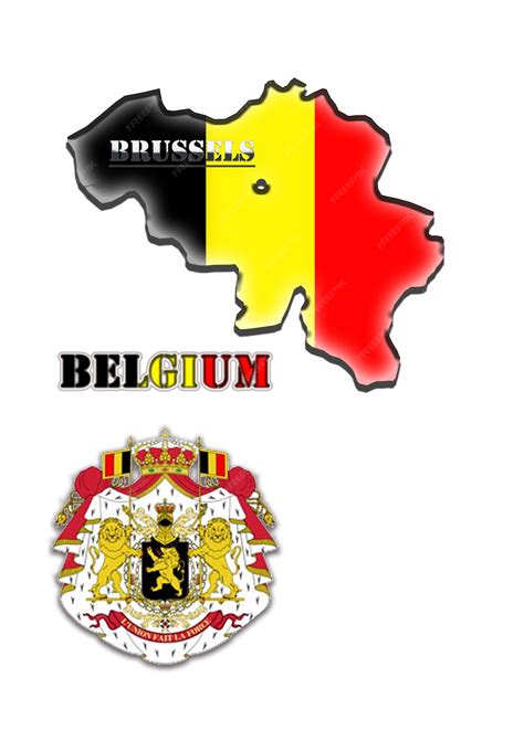 Premium Photo | Map of kingdom of belgium