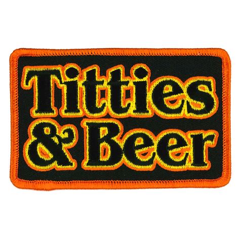 Hot Leathers 4" Titties And Beer Patch - Dirty Dog Designz