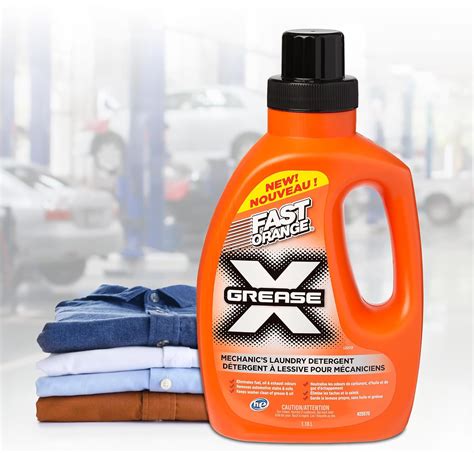 FAST ORANGE 25570 Clear Grease X Mechanics Laundry Detergent 1.18L, 1 ...