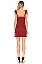 About Us Willoh Lace Ruffle Dress in Red | REVOLVE