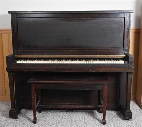 Antique Jesse French & Sons Lagonda Upright Piano | Live and Online ...