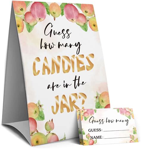 Buy Guess How Many Candies Are In The Jar?Apple Theme?, Halloween ...