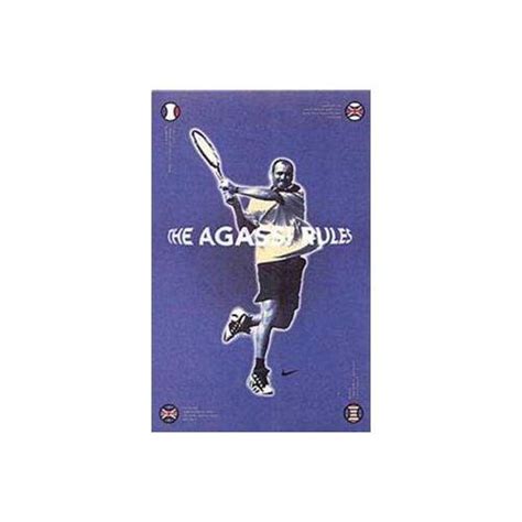 Buyartforless The Agassi Rules Print from Nike 35x23 with Quotes Art ...