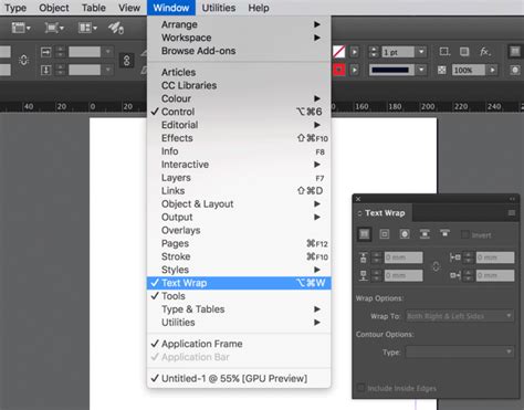Image result for InDesign Wrap Text Inside Object