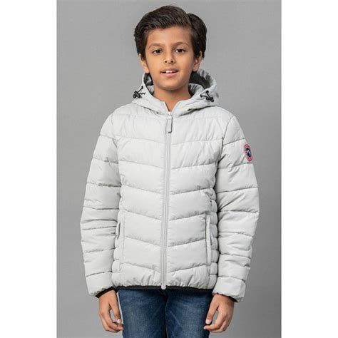 Kids Unisex Grey Padded Jacket | Redtape