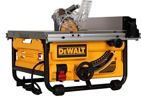 DEWALT DW745 10-Inch Compact Job-Site Table Saw with 20-Inch Max Rip ...