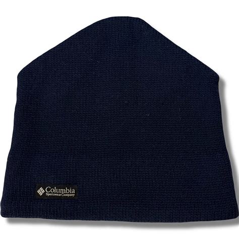 90s Columbia Fleece Liner Wool Beanie "Navy" ⁡ | RIDDLE clothing