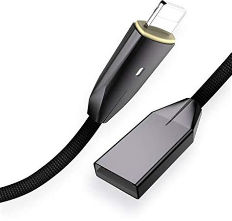 Axeto Smart Cable with Auto Disconnect Charging 1.5 Meter Nylon Braided ...