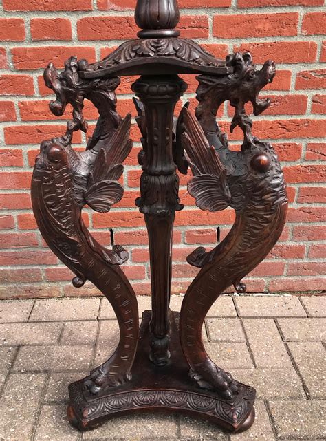 Impressive and all Hand-Carved Griffin Sculptures in a Gothic Style ...