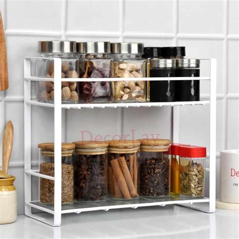 Double Decker Metal Kitchen Storage Rack – Decorlay