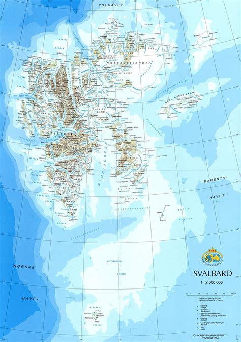 Maps of Svalbard Collection of - Detailed Political Map Of Svalbard And ...