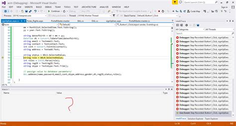 Debugging in Visual Studio 的图像结果
