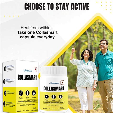 Buy COLLASMART UC - UNDENATURED TYPE TWO COLLAGEN CAPSULES - JAR OF 45 ...